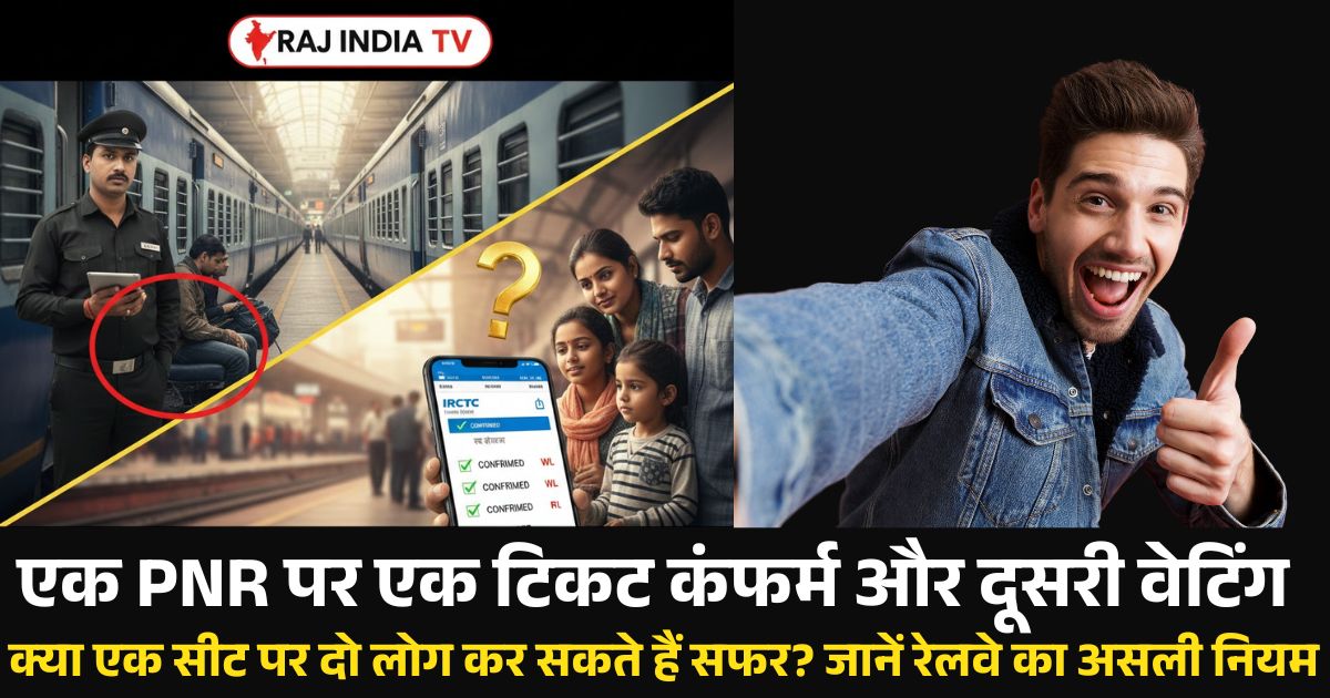 Ek PNR par ek ticket confirm aur doosri waiting hoti hai